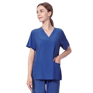 Logo personnalisé classique col en V femmes gommages ensemble uniforme anti-rides beauté médical gommage costume pour les infirmières pour les hôpitaux - Product Image 5