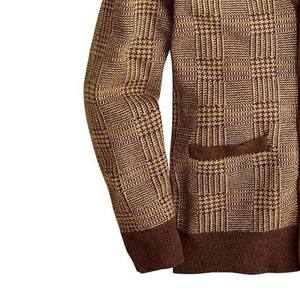 Suéter Unisex con Cuello en V, Cárdigan Holgado de Algodón y Lana, Precio al por Mayor, Transpirable, Manga Larga, Ropa de Invierno - Product Image 5