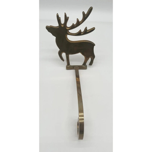 <b>Christmas</b> Decor Reindeer Design <b>Stocking</b> <b>Holder</b> Metal Aluminium Attractive Design Metal <b>Stocking</b> <b>Holder</b> Hanger in Lowest Price - Product Image 2