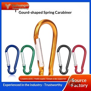 Manufacturer No. 5 Gourd-shaped Mountaineering Buckle Spring Aluminum Alloy Backpack Gourd Mountaineering <b>Hook</b> - Product Image 2
