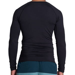 Haut de sport unisexe à manches longues, anti-UV, noir, séchage rapide, respirant, 180g polyester - Product Image 3