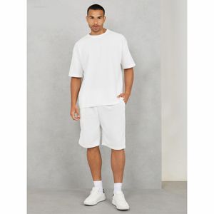 Ensemble décontracté deux pièces personnalisé avec étiquettes privées 2026 – T-shirt et short 100 % coton doux de haute qualité pour homme – Marque de vêtements - Product Image 1