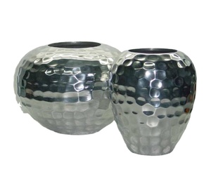 Florero de diseño personalizado para decoración del hogar, jarrón de METAL con logotipo personalizado y embalaje - Product Image 1