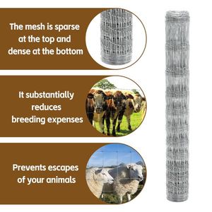 Advanced Weave 5x164 ft Farm Enclosures Long Lasting and Secure Galvanized Steel Wire Mesh Farm Fence - Product Image 5