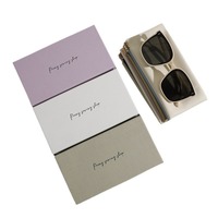 Boîte de protection pour lunettes de soleil avec logo personnalisé, motif Yalian, nouvelle collection haut de gamme, légère, luxueuse, moderne, rectangulaire, en carton et cuir PU