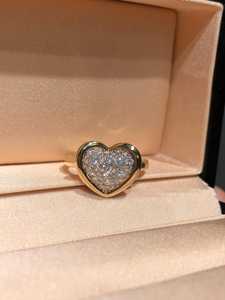 Heart Shapes 14K Solid Gold <b>Ring</b> Round Cut Lab Grown Diamond Engagement Wedding <b>Proposal</b> Gift For Lovers Charms - Product Image 4