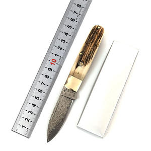 Couteau pliant multifonctionnel à lame droite en acier Damas, qualité industrielle supérieure, personnalisable OEM, portable et tranchant - Product Image 4