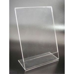 Support de table en acrylique transparent pour cadre photo, porte-menu en plexiglas transparent, présentoir d'affiches - Product Image 1