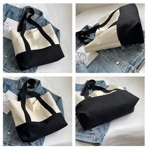Bolsa de Mano Tipo Tote de Poliéster/Algodón, Tejida, Ecológica, Estampada en Verde, Gran Capacidad, Resistente al Agua, Lavable - Product Image 5