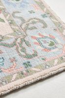 Tapis en laine et soie abstraits noués à la main sur mesure, couleur pastel |   Tapis de luxe persan turc vert beige |   Anti-dérapant écologique pour animaux de compagnie