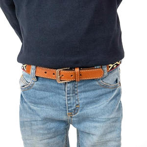 Cinturón de polo duradero con diseño textil tejido a mano y acabado en cuero, diseñado para ropa informal, estilo ecuestre y uso prolongado. - Product Image 2