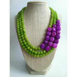 Collar de Resina con Cuentas, Diseño Moderno y Lujoso, Hecho a Mano, Joyería de Moda, Regalo Empresarial, para Damas, Boda - Product Image 6