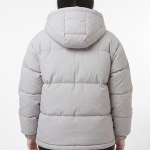 Abrigo Acolchado con Capucha para Mujer, Chaqueta de Invierno con Cierre Completo, Ropa Exterior Informal - Product Image 6