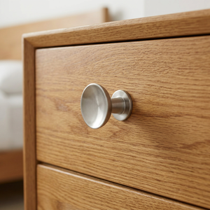 Poignées de meuble rondes modernes en laiton, design classique, nickel poli, pour tiroirs de commode - Product Image 5