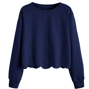 Sudadera unisex extragrande con cuello redondo, manga larga, forro polar, cremallera, dobladillo con volantes, color liso, estilo casual, efecto lavado, para invierno - Product Image 1