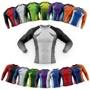 Camiseta Deportiva de Compresión Ligera y Cómoda de Manga Larga para Boxeo, Secado Rápido, para Correr, Fitness, Atletismo, con Logotipo Personalizado - Product Image 1
