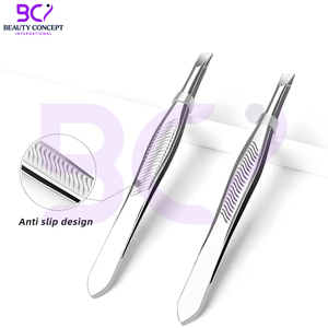 Prix de gros, pinces à sourcils durables et légères, fourniture directe d'usine, pinces à sourcils inclinées en acier inoxydable de la plus haute qualité - Product Image 5