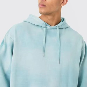 Men <b>Tie</b> <b>Dye</b> Hooded Tracksuit Full Length Loose Fit Gradient Color Cotton Casual Sweatshirt Pants <b>Set</b> Spring Wear - Product Image 2