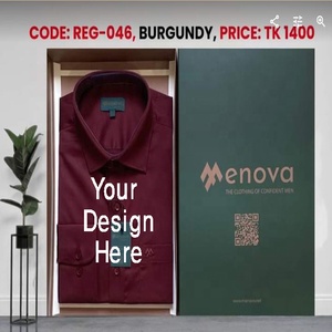 เสื้อเชิ้ตผู้ชายผ้าคอตตอน100% งานตามสั่งพิมพ์ดิจิตอลต่อต้านริ้วรอยเป็นมิตรกับสิ่งแวดล้อมแห้งเร็วใส่สบายสำหรับธุรกิจ - Product Image 2
