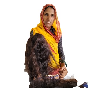 Ninguno Enredo Crudo Cutícula Alineada Rizado Color Negro Virgen Venta al por mayor Templo Extensiones de cabello humano indio - Product Image 4