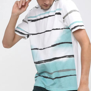 T-shirts 2026 en mélange polyester/coton, col roulé tricoté, respirant, style streetwear, avec logo personnalisé imprimé par sérigraphie - Product Image 4