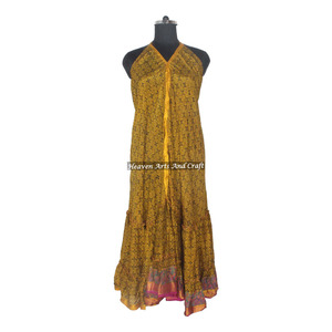 Novedades 2026: Vestidos de Seda Estilo Bohemio para Mujer, Estampado Floral, Talla Única, Vestido para Chicas, Ropa de Playa, Elegante Estilo Ibiza - Product Image 3