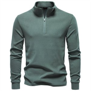 Men’s <b>Golf</b> Quarter Zip Sportswear Pullover <b>Long</b> <b>Sleeve</b> Athletic <b>Golf</b> <b>Top</b> Custom Branding Private Label Wholesale Supplier - Product Image 1