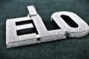 Colgante de Plata 925 con Letra y Nombre, Moissanita VVS, Joyería Hip Hop, Dijes Iced, Chapado en Oro, Lujo, Dvars Diamond - Product Image 2