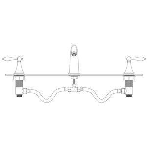 Grifo de Lavabo de 3 Orificios con Excelentes Características para su Hogar u Oficina - Product Image 6