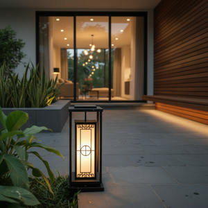Lámpara de Jardín Decorativa de Estilo Japonés Moderno, Forma de Hongo, Luz Cálida Amarilla 3500K, Resistente al Agua IP65 - Product Image 3
