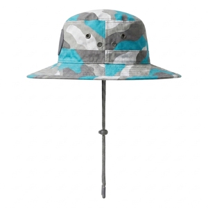 Custom Wide Brim Boonie Hat Camo Outdoor Fishing <b>Hiking</b> Safari Sun Hat Adjustable Chin Strap Ripstop OEM Factory <b>Cap</b> - Product Image 3
