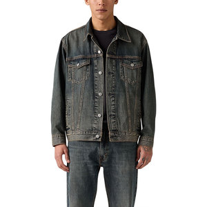 Veste en jean délavée pour homme, style tendance, haute qualité, veste d'hiver personnalisée - Product Image 4