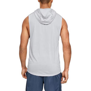 Men Athletic Sleeveless Hooded Sweatshirt Gym <b>Workout</b> <b>Hoodie</b> Breathable Quick Dry Fitness Sports Wear for Training Running - Product Image 3