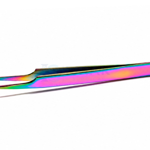 แหนบต่อขนตา Ijrak Surgical Professional Rainbow สแตนเลสทรงตัวแอล ปลายเรียบ ทนทาน ขนาด 10 มม. สำหรับต่อขนตาแบบวอลลุ่ม - Product Image 3