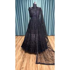 Vestido de noche de diseño elegante Lehenga Choli con Dori & Sequence Work para fiestas - Product Image 3