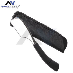 Navaja de Afeitar Profesional Recta para Barbería con Funda, Navaja de Afeitar con Resorte Deslizante para Barba, Bigote y Cejas, Herramientas de Aseo con Logotipo Personalizado - Product Image 4