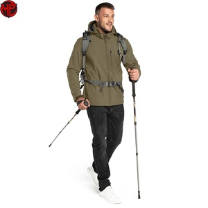 Veste polaire imperméable et respirante à capuche pour homme, idéale pour les activités sportives et la randonnée en automne - Product Image 3