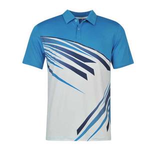 Camisa de Golf OEM para Hombre, Casual, con Botones al Frente, de Tela de Forro Polar, Transpirable, de Secado Rápido, Manga Corta, Diseño Sólido, Corte Regular - Product Image 3