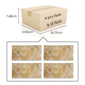 12*24 piastrelle di marmo naturale lucido oro giallo Beige vera pietra di marmo 4 pezzi Per scatola - Product Image 2