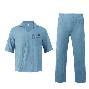 Comfortable Soft Touch Material Summer Men's Streetwear Tracksuits-Solid Pattern Breathable & Eco-Friendly Lightweight - Product Image 1
