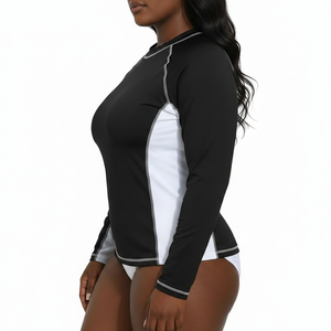 Vente en gros de maillots de bain pour femmes, manches longues, OEM/ODM, sur mesure, grande taille, vêtements de sport de haute qualité - Product Image 3