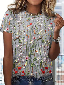 Nueva Camiseta Casual Estilo Coreano para Mujer, Corte Ajustado, Azul y Naranja, Verano, Decoración con Logotipo, Tejido de Punto Fino - Product Image 6