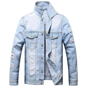 Chaqueta Vaquera Premium para Hombre, Prenda de Alta Calidad, Tela Vaquera Lavada, Cierre Clásico con Botones, Ropa Casual Urbana - Product Image 1