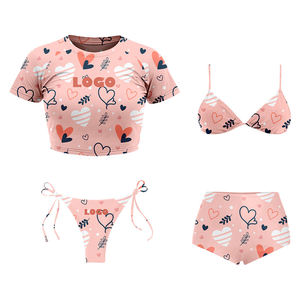 Conjunto de Bikini de 2 Piezas para Mujer, Traje de Baño Premium, Top Triangular Ajustable, Braguita de Cintura Alta, Ropa de Playa - Product Image 3