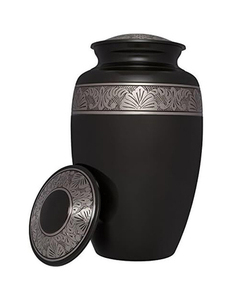 Urnas funerarias decorativas de latón negro para adultos, urnas hechas a mano para entierro de hombres y mujeres, urnas funerarias de alta calidad - Product Image 1