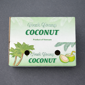 Caja de Cartón Corrugado Impresa con Flexografía Personalizada, Reciclable y Resistente para Empaque de Fruta Fresca, Exportación Agrícola - Product Image 2