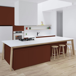 Ensemble complet d'armoires de cuisine modernes personnalisées JY Project, armoires de cuisine RTA en gros, armoires en MDF et contreplaqué de style européen - Product Image 4