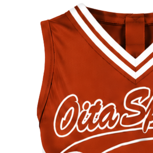 Haut de sport sans manches rouge pour équipe, uniforme de compétition, tenue d'entraînement, vêtement de performance pour cheerleading - Product Image 3