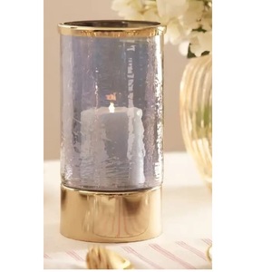 Porte-bougie en métal pour décoration de mariage et de la maison, finition noire, gravé à la main - Product Image 6