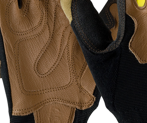 Guantes de trabajo de impacto de cordón de algodón para la industria del gas y petróleo Guantes térmicos de invierno para clima frío TPR Guantes de impacto de algodón naranja - Product Image 2